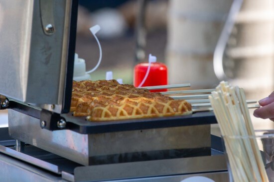 וופל בלגי על מקל